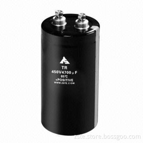 Aluminum Electrolytic Capacitor, Screw Type, High-ripple Current, 3,000 Hours Loading Lifespan
